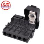 Black Reliable Five Ways Automotive Fuse Box With Cable Battery Terminal