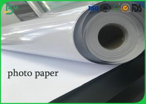 Wholesale Roll 24 Inch 36 Inch Absorb Printing Ink One Side High Glossy Photo Paper from china suppliers