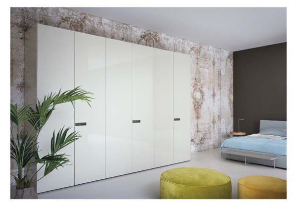 Plywood Fireproof Customized Wardrobe Living Room Storage Cabinet With Mirror