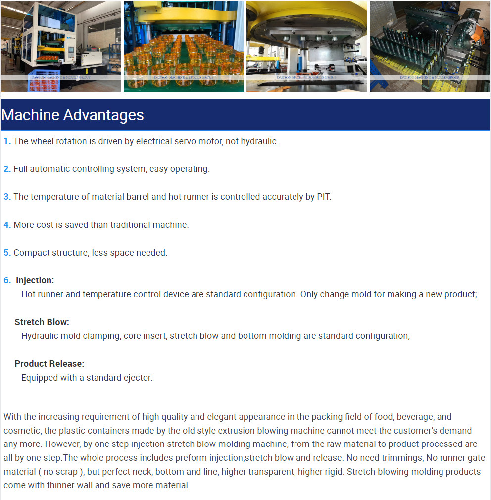 Chemical Pesticides Plastic Packaging Large Bottles Injection Stretch Blow Molding Machine