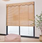 1.5m 2m Waterproof Bamboo Slat Roll Up Blinds Sun Proof Woven Roman Bamboo