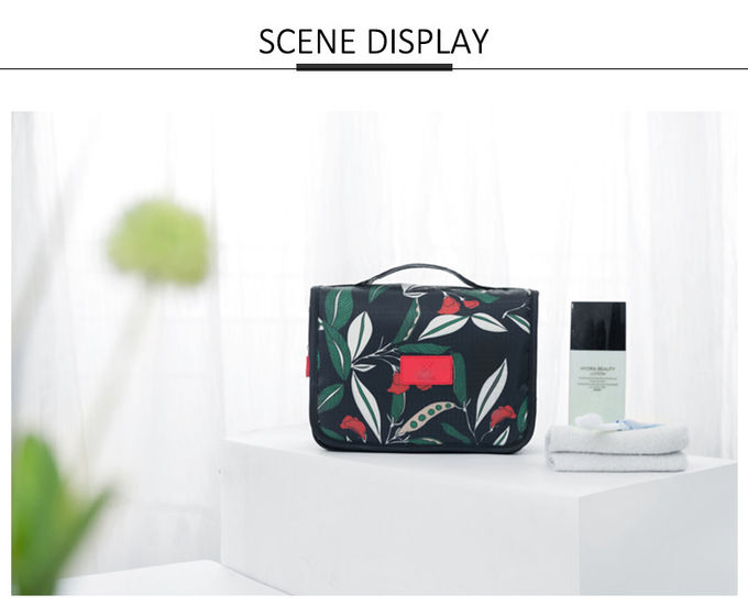 Hot Sale Flower Printing Large Capacity Hanging Travel Toiletry Bag