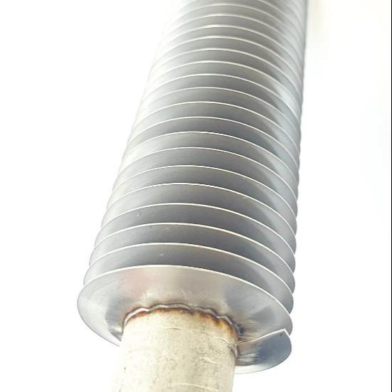 DELLOK Black Painted Carbon Steel Fin Tube with 16-40 Fins Welded 1.2-2.77mm