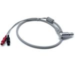 Stainless Right Angle 1B 16 Pin Male Connector Medical Electrode Cable Custom