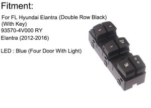 Wholesale Hyundai Elantra Universal Power Window Switch Four Door Blue Light 93570-4V000 from china suppliers