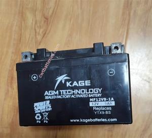 Wholesale Kage Battery MF12V9-1A 12V 9Ah Replaces YTX9-BS for Motorcycle Battery from china suppliers