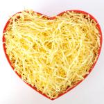 80g Yellow Recycled Shredded Tissue Paper For Packing Fancy Decorative