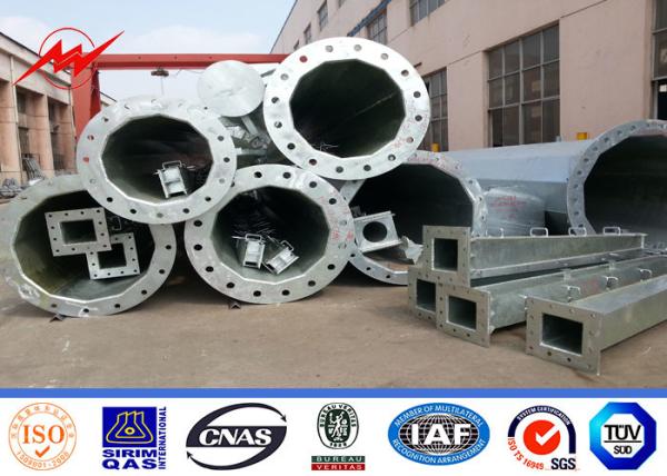 25ft 30ft 35ft 40ft Electrical Power Transmission Line Pole Galvanized Steel