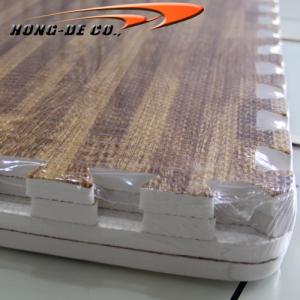 Wholesale Non toxic 3/8&quot; Dark Oak Wood Grain Interlocking Floor Mats from china suppliers