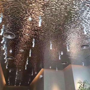 Wholesale Anodized Silver Stainless Steel Ceiling Panel Moisture Proof Water Ripple Sheet For Ceiling from china suppliers