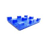 ASI 106X75 PE Heavy Duty Pallet Blue Jagged 4000Kg Custom Logo