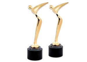 Wholesale Rose Gold Plated Golf Trophy Awards , Longest Driver PGA Golf Trophies from china suppliers