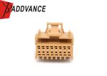 2301695-2 TE 16 Pin Female Brown PBT-GF10 Automotive Wire Harness Connector