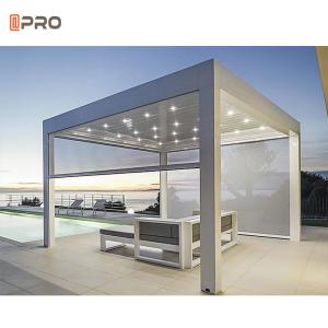 Wholesale Customized Aluminium Motorized Outdoor Louver Pergola Rodent Proof from china suppliers