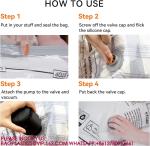 Space Saver Jumbo Vacuum Storage Bag Double Zip Seal Special Grip Clip Ideal