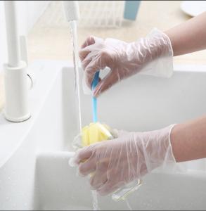 Wholesale Eco - Friendly Disposable PVC Gloves Personal Protection Plastic Hand Gloves from china suppliers