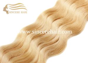 Wholesale 24&quot; Blonde CURLY Hair Weft Extensions for Sale, 60 CM Blonde #613 Curly Remy Human Hair Weave 100 Gram / Piece For Sale from china suppliers
