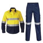 Cotton Long Sleeves Reflective Clothing Work Clothes Labor Protection Clothing