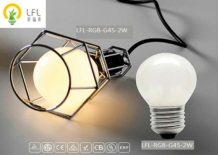4W G45 Dimmable Filament Decorative LED Bulbs With Golden / Clear Glass