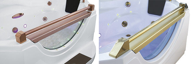 Portable Whirlpool Massage Bathtub 2 people Corner Installation