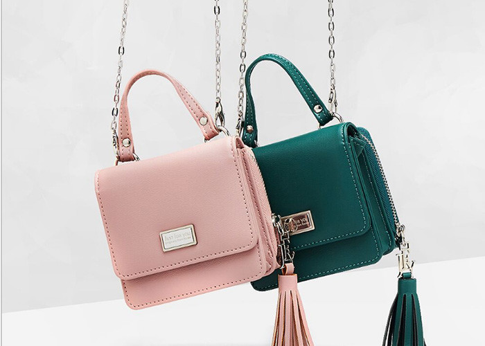Fashion Women Shoulder Pu Leather Bag , Small Size Tassel Crossbody Bag