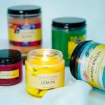 Non Toxic Glass Jar Scented Candle Tearless Smokeless Candle Wax Glass Jar