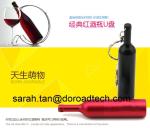 Original High Quality Real Capacity Red Wine Bottle Metal USB Flash Drives