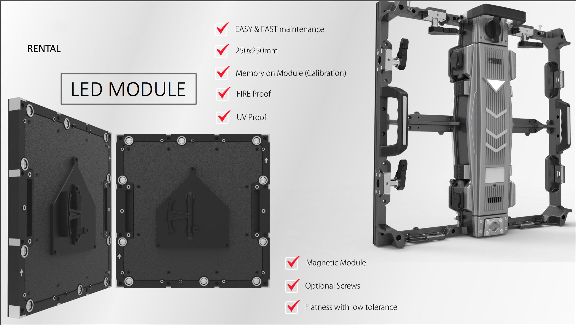 P3.2mm Stage Rental Led Display 3840hz High Refresh Rate For Outdoor