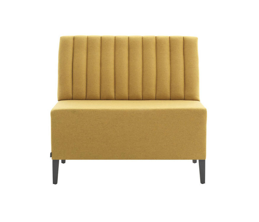 Customized Restaurant Single Card Seat High Back Fabric Hotel Coffee Shop Sofa