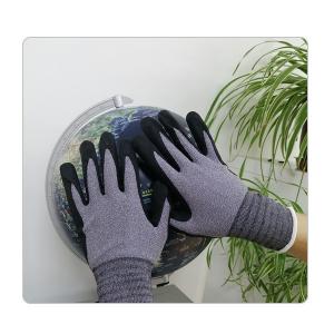 China Labour Protective Microfinish Palm Nitrile Dipped Gloves For Automotive Industry And Transportation on sale