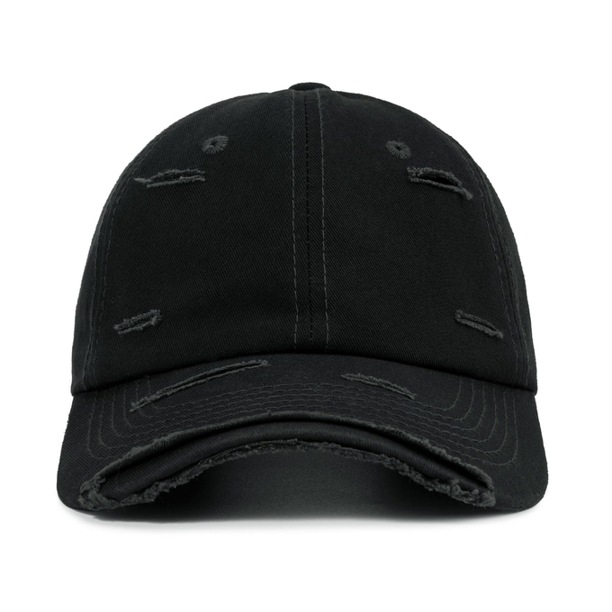 Hot Selling 6 Panel Baseball Cap Cool Black Sport Hats Unisex