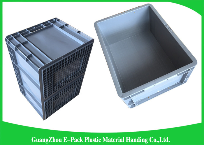 Standard WarehouseEuro Stacking Containers Moving Storage Grey Light Weight