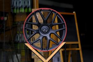 Wholesale 20 21 22 Inch Forged Alloy Wheels 5x130 Matt Black Red Lip TUV For Benz G63 from china suppliers