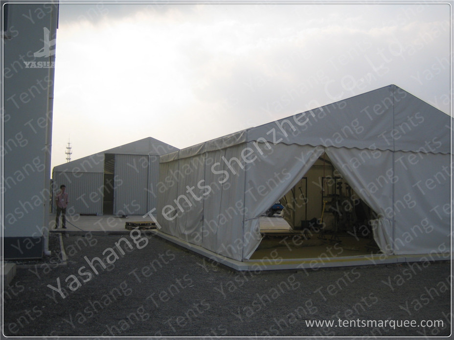 Aluminium Frame Marquee Large Storage Tents Flame Retardant 40M x 140M