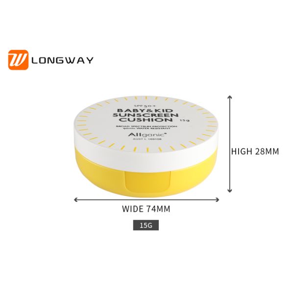 BB/ CC Cream Packaging Empty Cushion Compact Case ISO9001 Approval