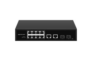 Wholesale Full Gigabit 10/100/1000M PoE Fiber Switch Support PoE Af/At 240W Budget from china suppliers