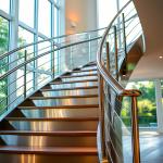 Sleek Satin Stainless Steel Handrails for Contemporary Interiors