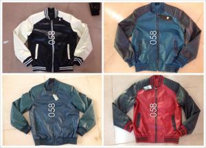 Wholesale 058 Men's pu fashion jacket coat stock from china suppliers