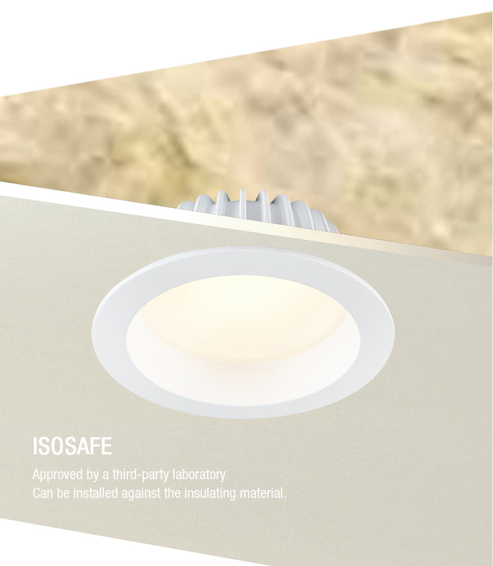 SMD Antiglare CCT Led Downlights IP54 10W Surface Mounted Black And White