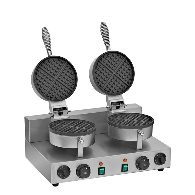 Double Plate Belgium Waffle Baker Waffle Maker Machine for Waffles and Timer Feature