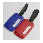 Hot Sale Promotional printed logo travel luggage bag tag label with sewing box