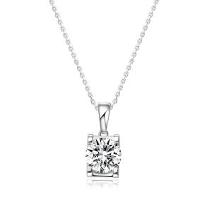 Wholesale Classic Design 18k Gold Lab-Grown Diamond Pendant Cool And Simple Style White Diamond Jewelry Pendant from china suppliers