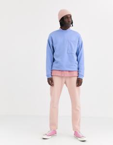 Wholesale Shinny Blank Crew Neck Sweatshirt Mens Oversized With Big Pocket from china suppliers