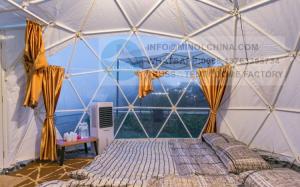 Wholesale 6m Igloo Living Dome Tent Geodesic Glamping Tents With Decoration And Bathroom from china suppliers