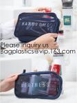 Men and Women Mesh Cosmetic Pouch Set Toiletry Bags See Through Travel Makeup