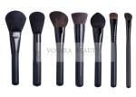Affordable Animal Hair Makeup Brushes With Black Matte Wooden Handle