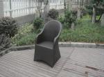 Black UV Resistant Wicker Rattan Garden Dining Sets For Restaurant
