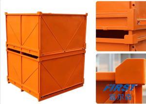Wholesale Movable 2 Tons Orange 2.0mm Galvanized Steel Pallet from china suppliers