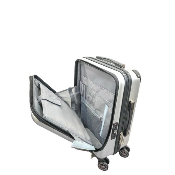 ABS Cabin Travel Suitcase Front Opening Cabin Luggage With TSA Locks