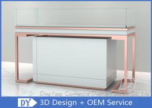 Wholesale Rose Gold Glass Jewellery Shop Display Counter / Jewelry Counter from china suppliers